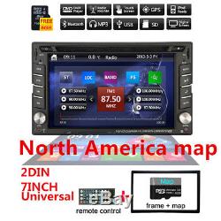 6.2 HD 2-DIN CD/DVD GPS Navigation Radio Stereo Bluetooth+North America Map