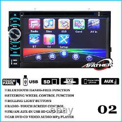 6.2INCH 2DIN Car Stereo In Dash DVD TV MP3 Player Bluetooth FM AM Radio UK STOCK