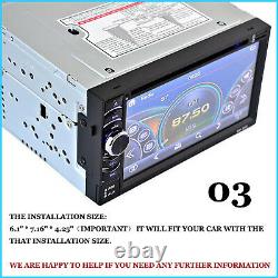 6.2INCH 2DIN Car Stereo In Dash DVD TV MP3 Player Bluetooth FM AM Radio UK STOCK