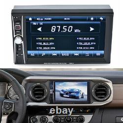 6.6 Bluetooth 2Din Touch Screen GPS Car Stereo MP5 Player AM FM Radio with Camera