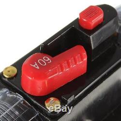 60A Car Audio Inline Circuit Breaker Fuse for System Protection 12VDC Waterproof