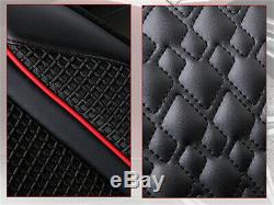 6D Car Seat Cover 5 seats Cushion Leather+Sponge Layer Seat Cushion Front +Back