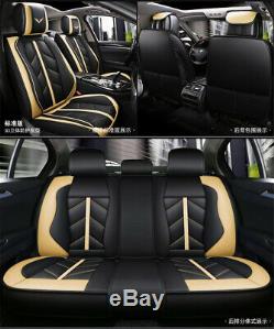 6D Surround Breathable Deluxe Edition Full Set PU Car Seat Cover Cushion Pad