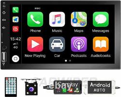 7'' 2Din Car Stereo in Dash Car Radio Apple Carplay Bluetooth Touchscreen Camera