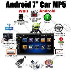 7 2din Android Car Mp5 Player Bluetooth Stereo Radio FM AM Wifi+Rear Camera