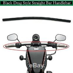 7/8 Drag Style Straight Bar Handlebar for Custom Motorcycle Chopper Bobber
