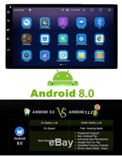 7'' Android 8.0 Octa Core 2DIN Car Radio Stereo GPS Navi 4G RAM+32G ROM No-DVD