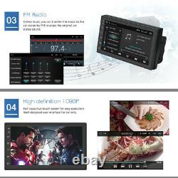 7'' Android 9.1 GPS Navi Car Radio Stereo Bluetooth WIFI Touch Screen + Camera