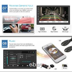 7'' Android 9.1 GPS Navi Car Radio Stereo Bluetooth WIFI Touch Screen + Camera
