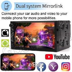 7'' Android WiFi Double Din Car Radio Stereo GPS Navi Multimedia Player +Camera