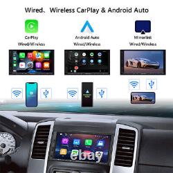 7 Double 2 DIN Car Stereo Radio Apple Carplay Android Auto Bluetooth USB CAMERA