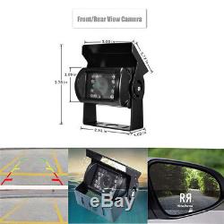 7 HD LCD Monitor+ 4PC Camera 360°Viewing IR Night Vision Car Buses Quad Split
