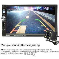 7'' HD Touch 2Din Car MP3 MP5 Player Bluetooth Stereo Radio Head Unit + Camera