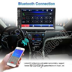 7'' HD Touch Screen 2Din Car Radio MP5 FM AUX Player Bluetooth USB + Free Camera