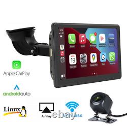 7 In Car Stereo Radio Bluetooth GPS Navigation For Wireless CarPlay Android Auto