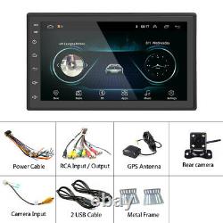 7Double 2Din Car Stereo Radio FM MP5 Player Touch Screen Android 9.1 Bluetooth