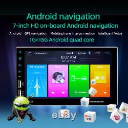 7in 2Din Android 9.1 Car Stereo Radio Bluetooth GPS Sat Nav WIFI FM MP5 Player