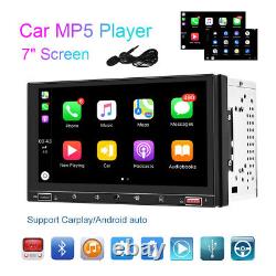 7in 2Din Car Stereo Radio Bluetooth FM USB Apple Carplay Android Auto MP5 Player