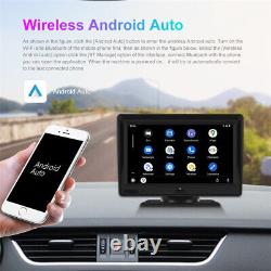 7in Touch Screen Monitor Wireless CarPlay Android Auto GPS BT Car Stereo Player