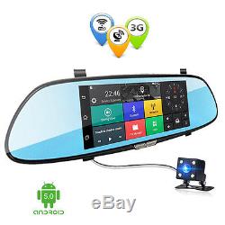 7inch 3G 1080P HD Car SUV Bluetooth WIFI DVR Video Recorder Rearview Camera Kit