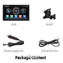 7inch Touch Screen Portable Monitor Car MP5 Player Wireless Carplay Android Auto