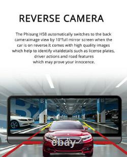 8In Android 8.1 FHD Dual Lens Car Centre Console DVR Dash Cam GPS Nav Wifi ADAS
