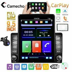 9.5 2 Din Apple Carplay Car Stereo Radio FM Touch Screen BT MP5 Player +Camera