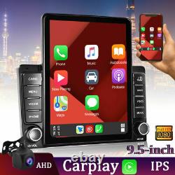 9.5 IPS Car Radio Apple/Andriod Carplay BT Car Stereo Touch Screen 2Din +Camera