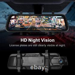 9.66in HD 1080P Car DVR Dash Cam Video Camera Recorder CarPlay Rearview Mirror