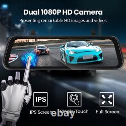 9.66in HD 1080P Car DVR Dash Cam Video Camera Recorder CarPlay Rearview Mirror