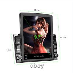 9.7 2 Din Car Stereo Radio GPS WIFI FM HD Touch Screen BT MP5 Player WithDash Cam