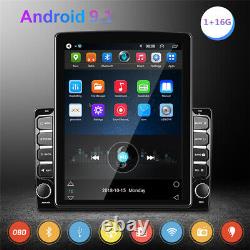 9.7in Android 9.1 2DIN Quad-Core GPS Bluetooth Car Stereo FM Wifi Player Camera