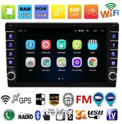 9 Android 8.1 Car Radio Stereo GPS Navi Single DIN WIFI BT Quad Core CPU 1+16GB