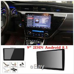 9 Double 2 Din Android 8.1 Car Stereo Radio GPS SAT NAV WiFi 3G 4G OBD2 MLK BT