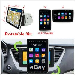 9in Android8.1 Car Radio Stereo Rotating Screen Double 2Din BT MP5 GPS NAVI WIFI