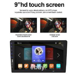 9in Single 1DIN Car Stereo Radio FM MP5 Player Bluetooth Touch Screen with Camera