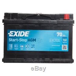 AGM 096 Car Battery 3 Years Warranty 70Ah 760cca 12V Electrical Exide EK700