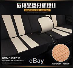 All seasons! Flax 5 Seat Car Seat Cover Protector Cover Car-Styling Beige
