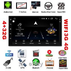 Android 8.0 7 1080P 2DIN Touch Screen Octa-Core 4G RAM+32G ROM Car Stereo Radio