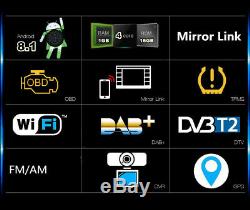 Android 8.1 1DIN 9 HD Car Stereo GPS Sat Nav DVR OBD WiFi Bluetooth Mirror Link
