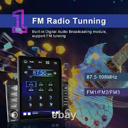Android 9.1 Apple Carplay 2Din 9.5'' Car Stereo Radio GPS Sat Nav WIFI BT + Cam