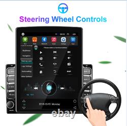 Android 9.1 Car Stereo Radio MP5 Player GPS Touch Screen BT AUX WIFI WithDash Cam