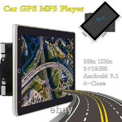 Android 9.1 Quad-Core 10in 1Din Car Stereo Radio BT WIFI MP5 Player GPS SAT NAV