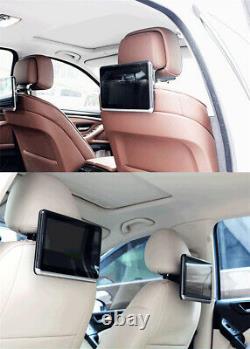 Android Car Headrest Monitor 1080P Video DVD Player HDMI Touch Screen IPS USB FM