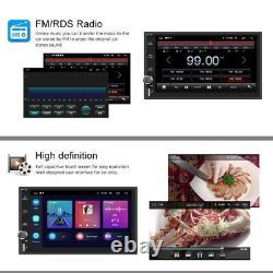 Apple Carplay Android 11 Car Radio Stereo GPS Sat Navi Wifi MP5 2 Din MIC Camera
