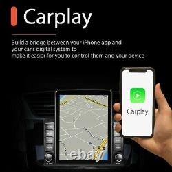 Apple Carplay Android 9.1 Double 2 Din 9.5'' Car Stereo Radio GPS WIFI + AHD Cam
