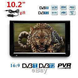 Auto Car 10.2 LCD Television TV DVB-T2 Media Player USB Hard Disk TF Card 12V