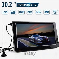 Auto Car 10.2 LCD Television TV DVB-T2 Media Player USB Hard Disk TF Card 12V