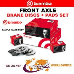 BREMBO Front Axle BRAKE DISCS + BRAKE PADS for NISSAN PRIMERA 1.8 16V 1999-2001