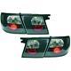 Back Rear Tail Lights Pair Set Clear Black For Nissan Primera P11 W11 96-99